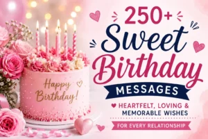 250+ Sweet Birthday Messages for Every Relationship