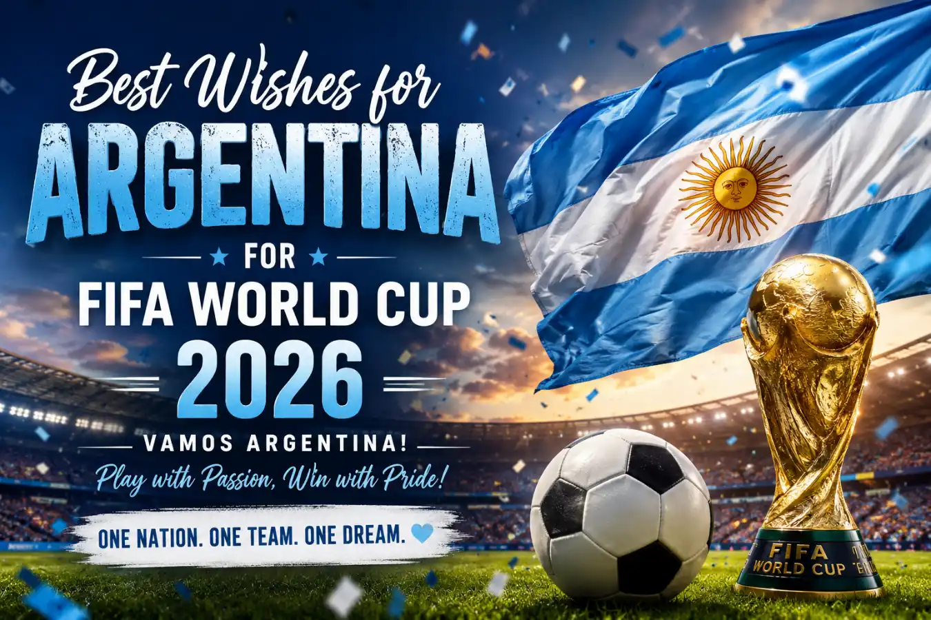 Best Wishes for Argentina for FIFA World Cup 2026