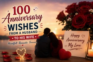 100 Anniversary Wishes from a Husband to His Wife (Heartfelt & Romantic)